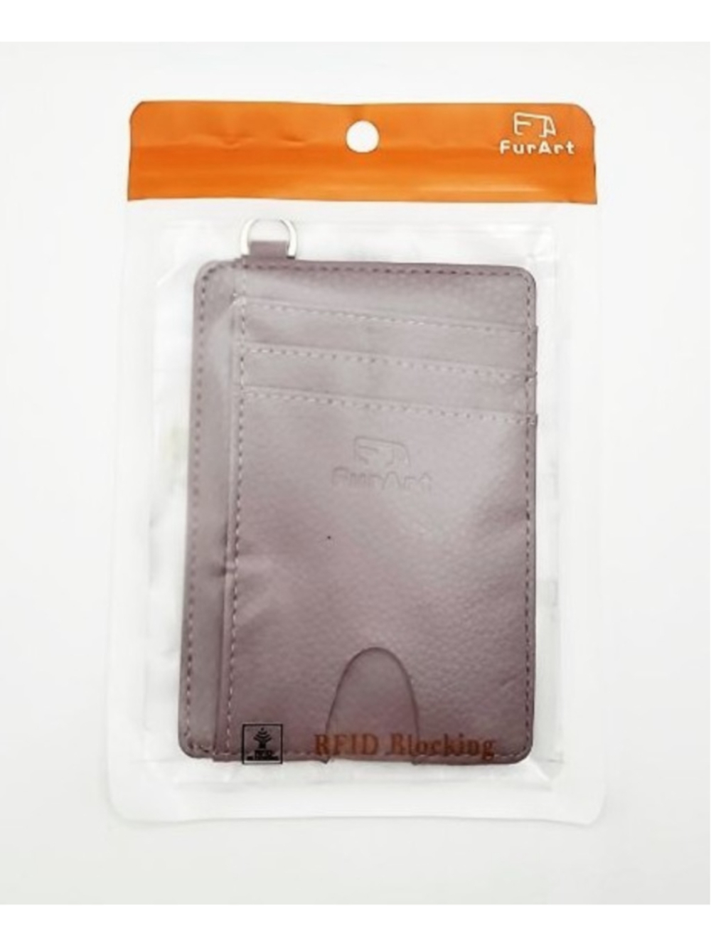 FurArt Purple RFID Blocking Purple Slim Wallet - Picture 2 of 2